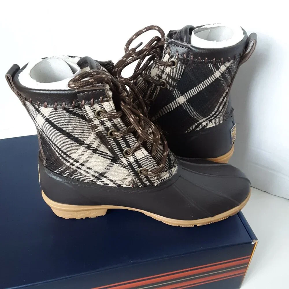 Pendleton Women's Winter Duck Boot size 6M Plaid Shoes